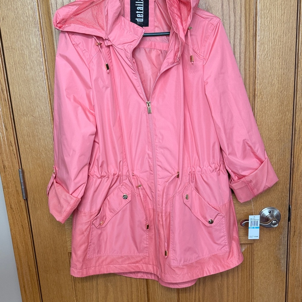 Pink Hooded Women's Jacket